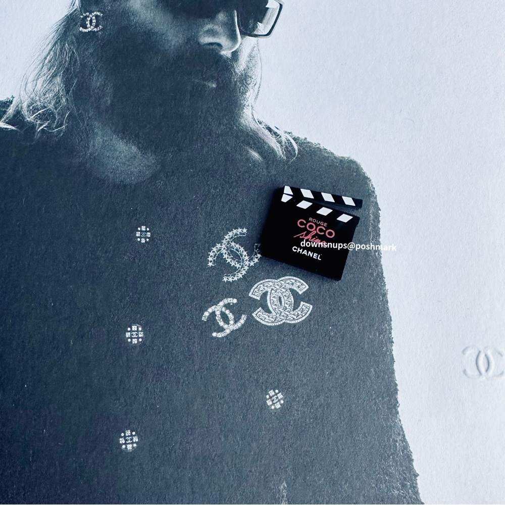 Authentic Rare Chanel Movie Clapboard Magnet brooch NEW